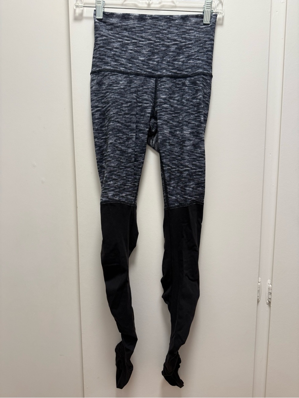 lululemon Black and Gray Space-Dyed High-Waist Leggings Stir Up Size 4